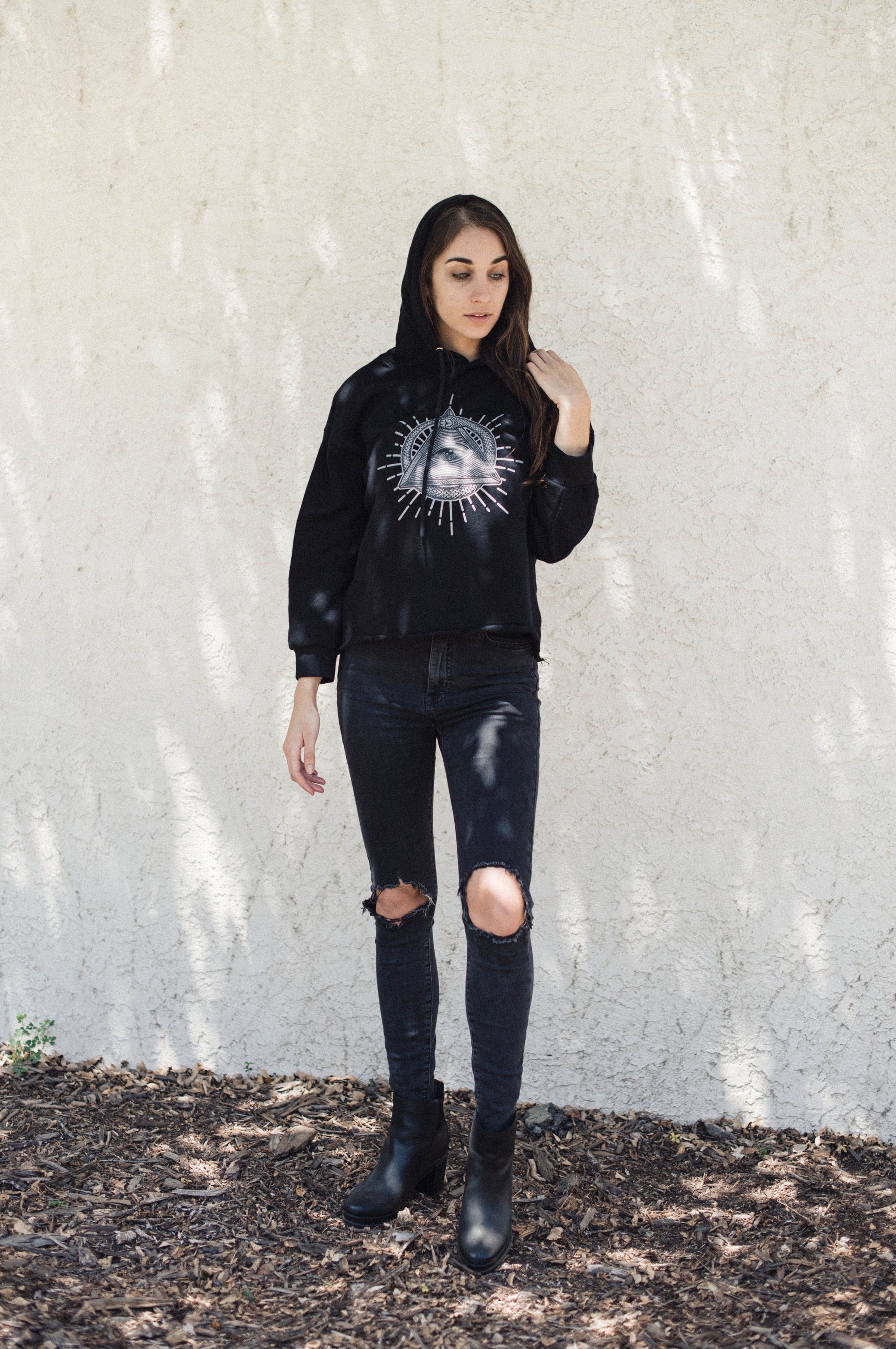 Veles Crop Hoodie Sweatshirt