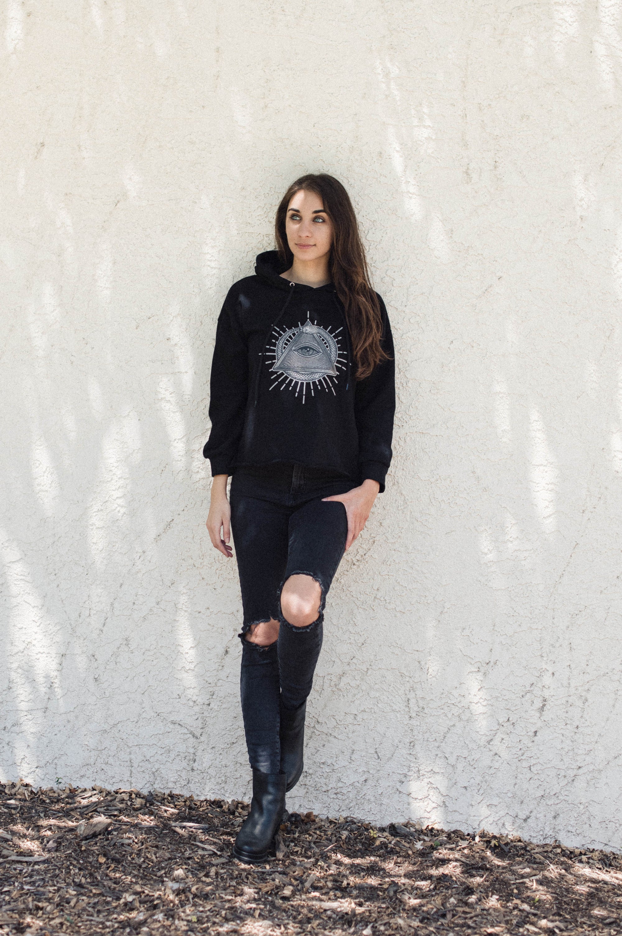 Veles Crop Hoodie Sweatshirt
