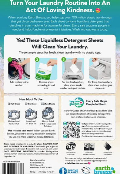 Earth Breeze Laundry Sheets