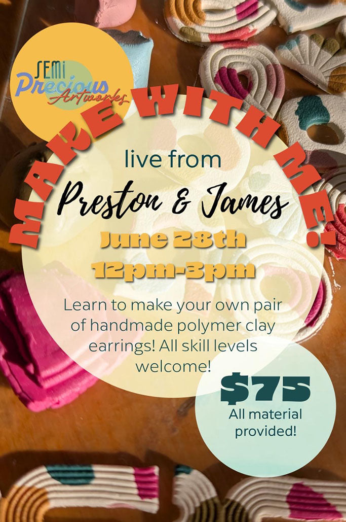 Earring making workshop with Semi-Precious Art