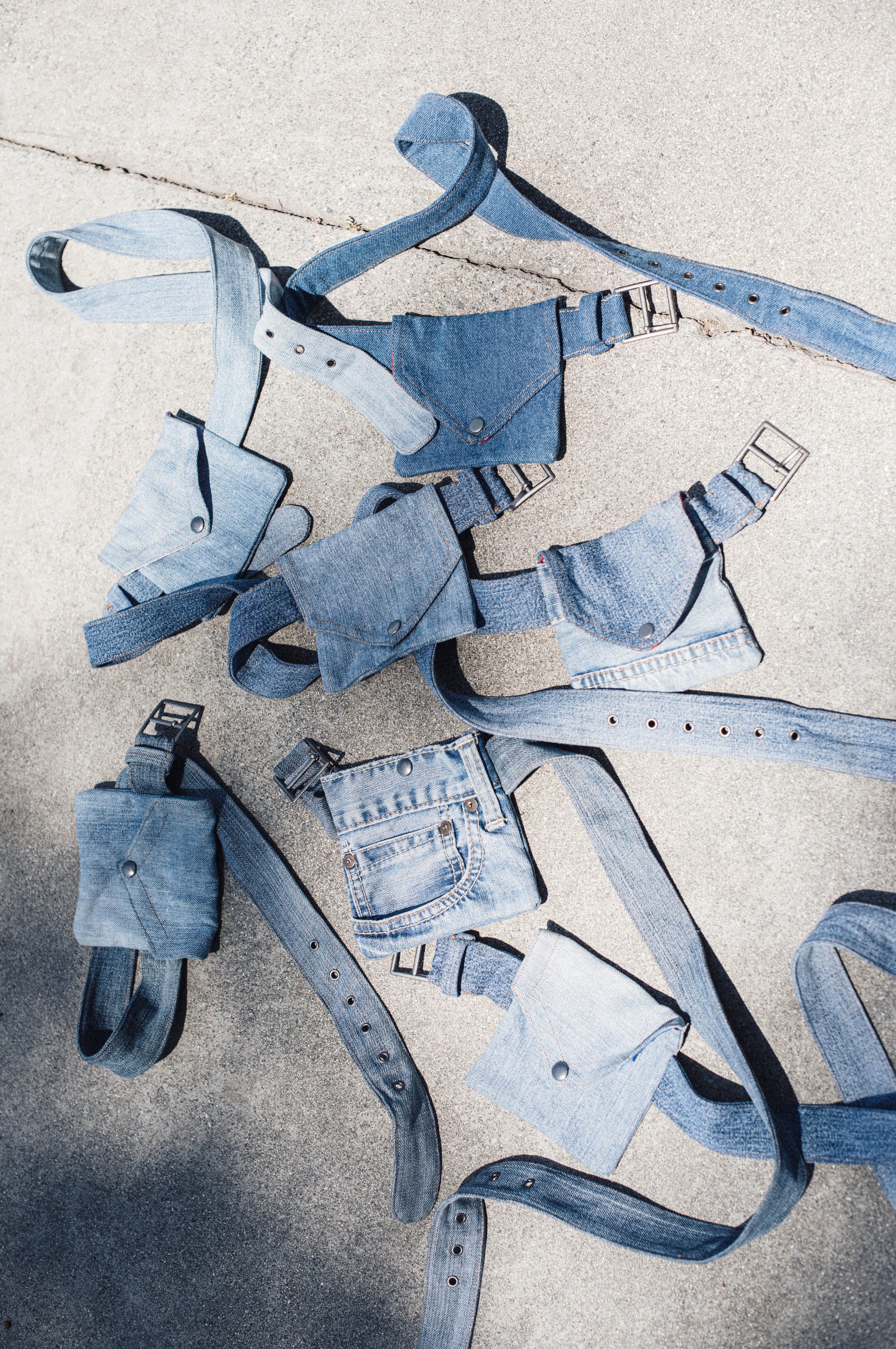 Envelope Denim Belt Bag - Preston and James Envelope Denim Belt Bag - Preston and James